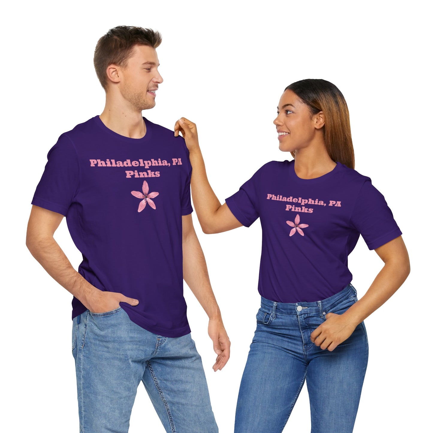 Philadelphia, PA Pinks Cheerleading T-shirt